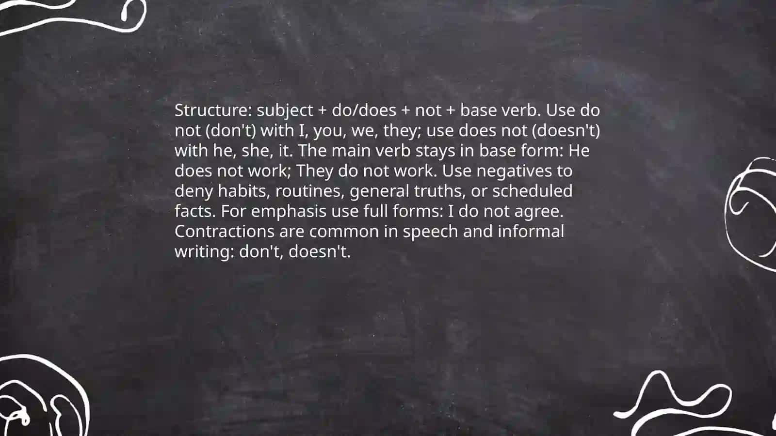 Present simple 4
