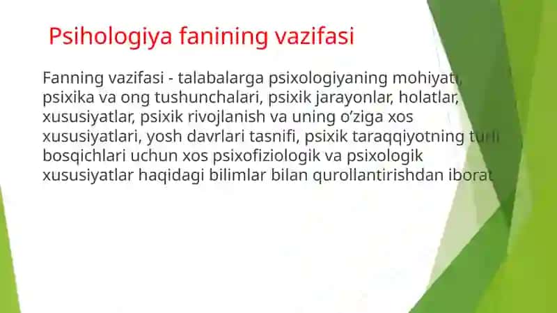 Psixologiya fanining predmeti va rivojlanishi 4