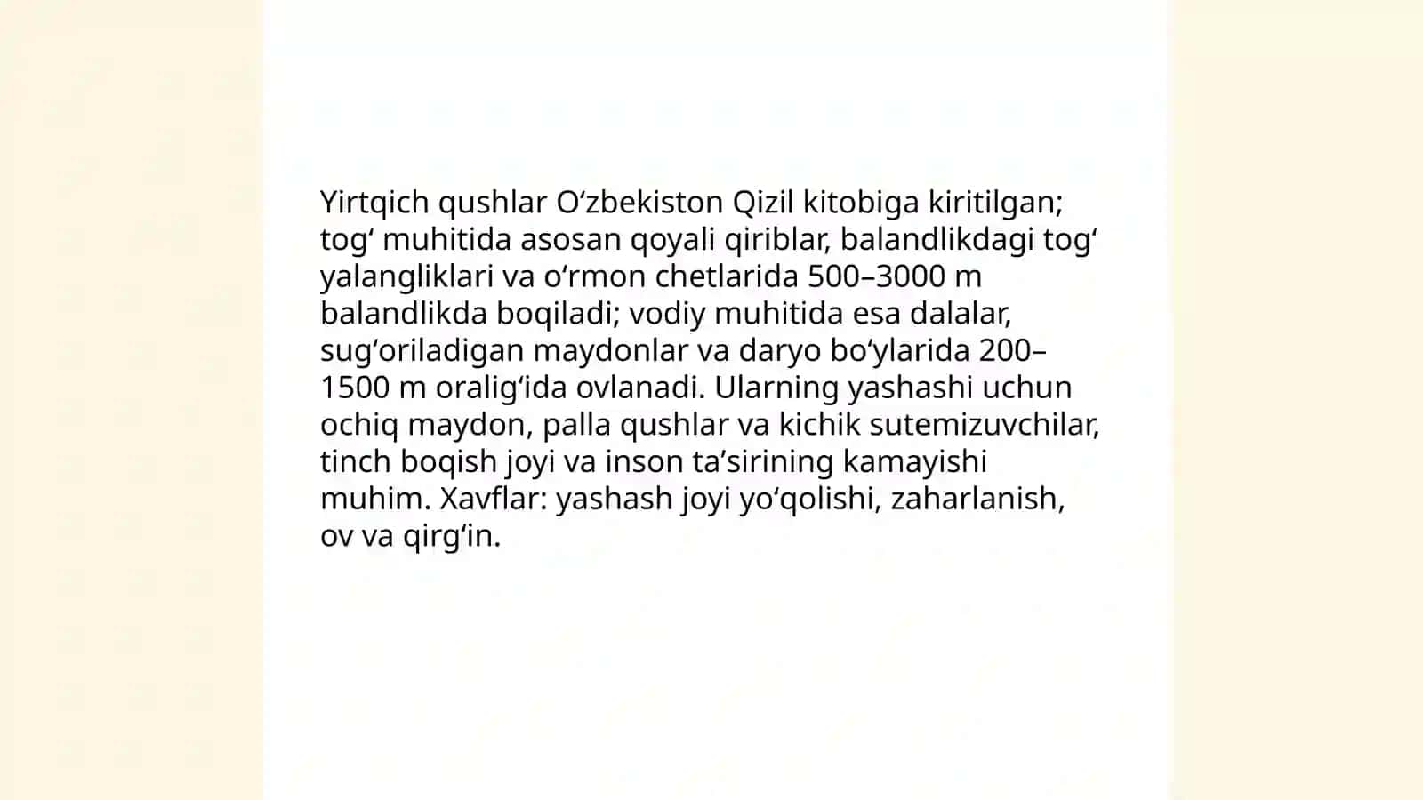 O'zbekiston Qizil kitobiga kiritilgan qushlar 4