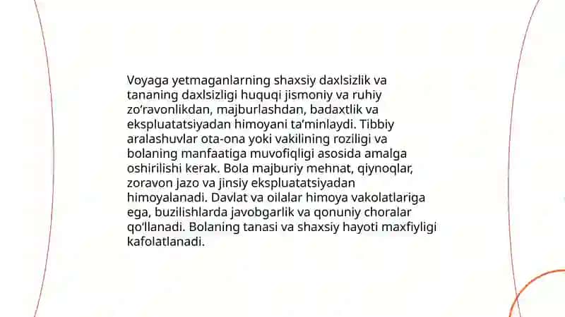 Voyaga yetmagan bolalarning shaxsiy nomulkiy huquq va majburiyatlari 4
