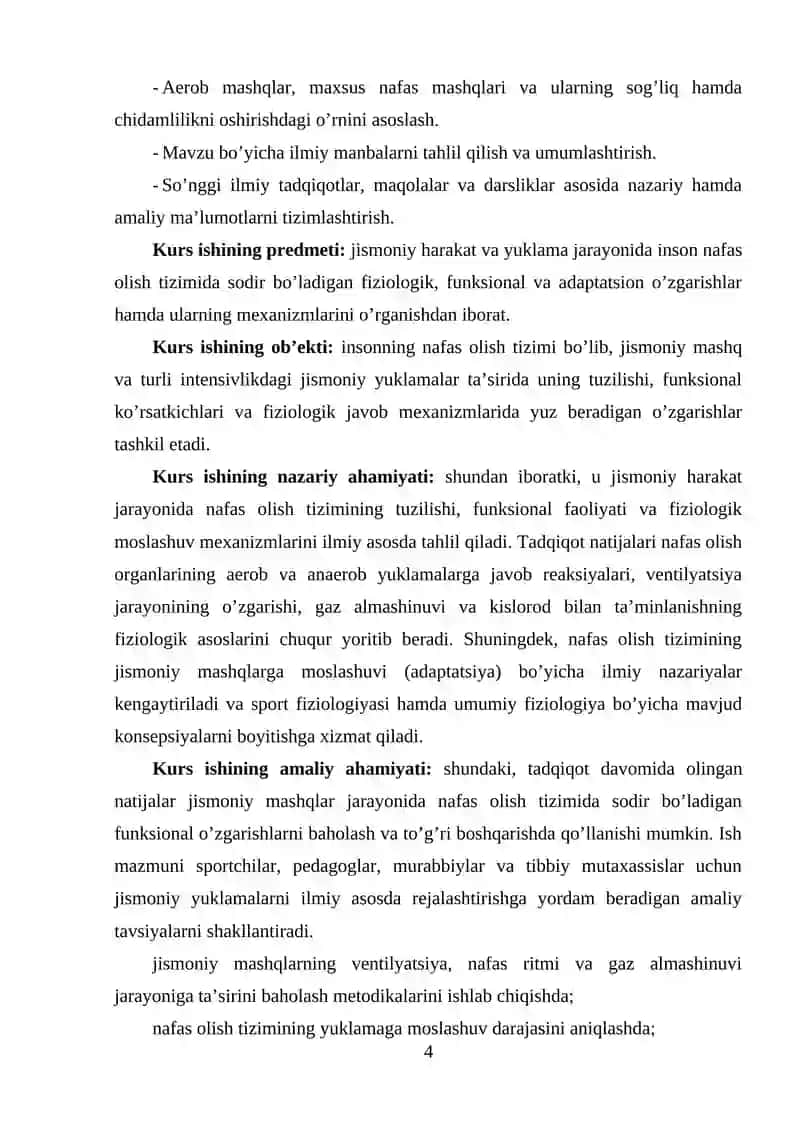 Jismoniy harakatda nafas olish tizimi o'zgarishlari 4