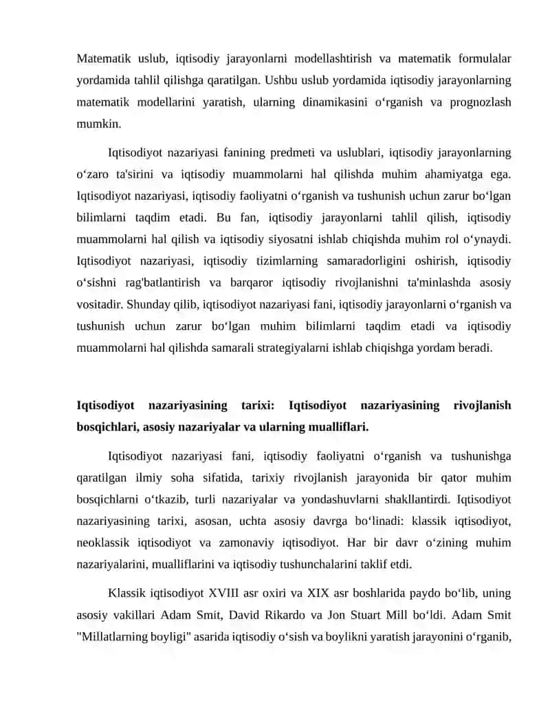 Iqtisodiyot nazariyasi fanining predmeti va uslublari 4