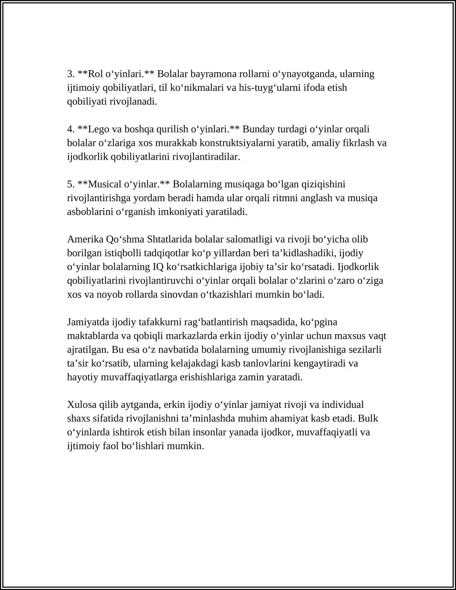BOLALARDA IJODIY QOBILIYATLARNI RIVOJLANTIRISH 4