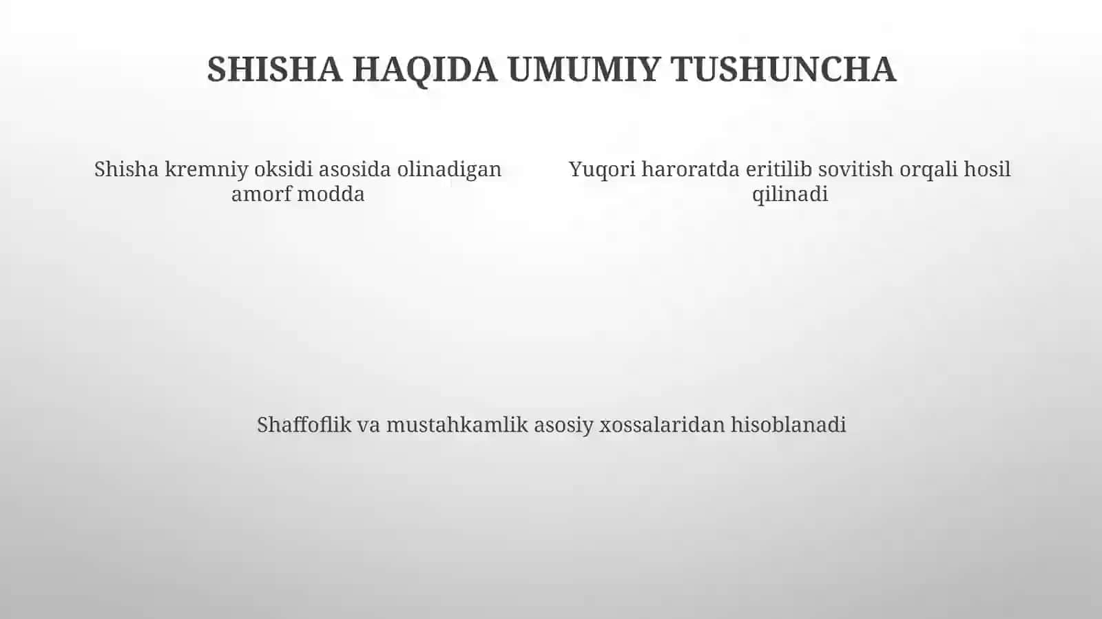 Shisha Materiallari va Ular Dan Buyum Tayyorlashni O'qitish 4
