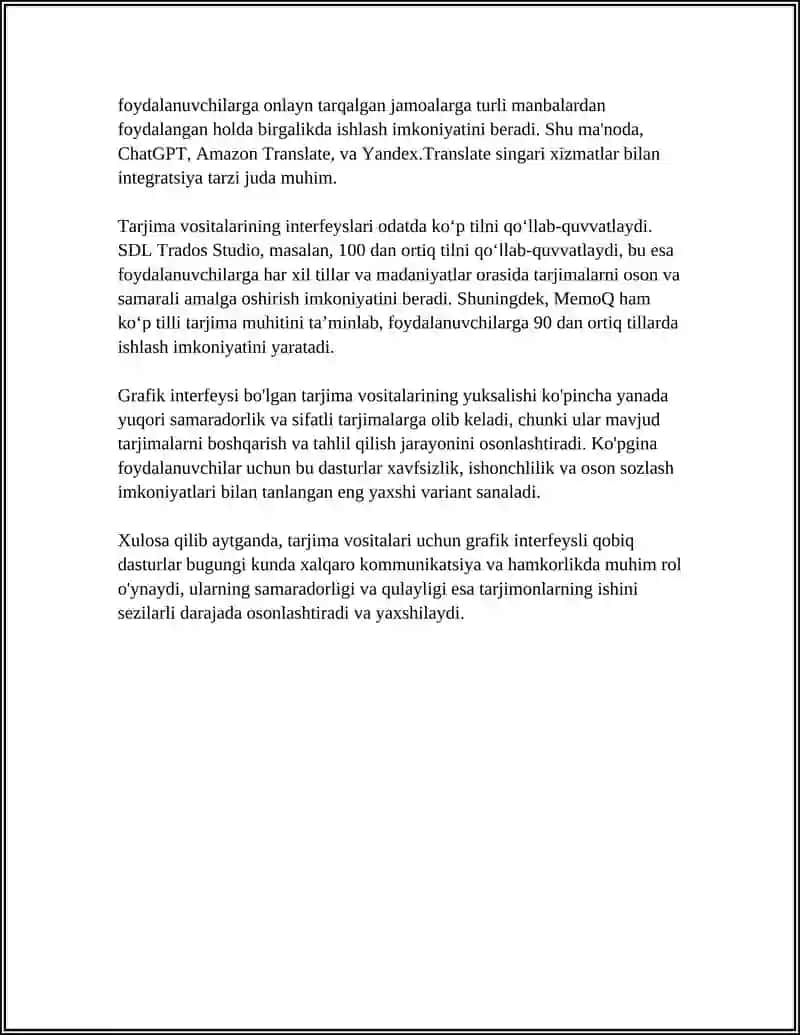 TARJIMA QILISH VOSITALARI UCHUN ISHLATILADIGAN QOBIK PROGRAMMALAR 4