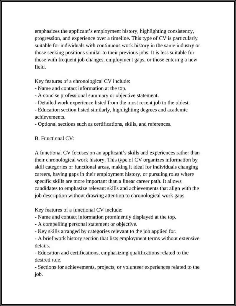 CV Writing and Application Course 4