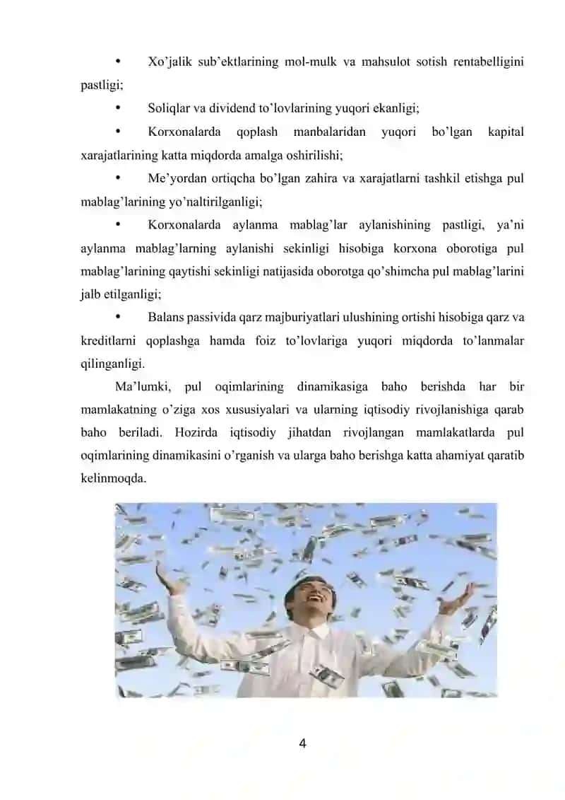 Moliyaviy faiyatdanpul oqimi tahlili 4