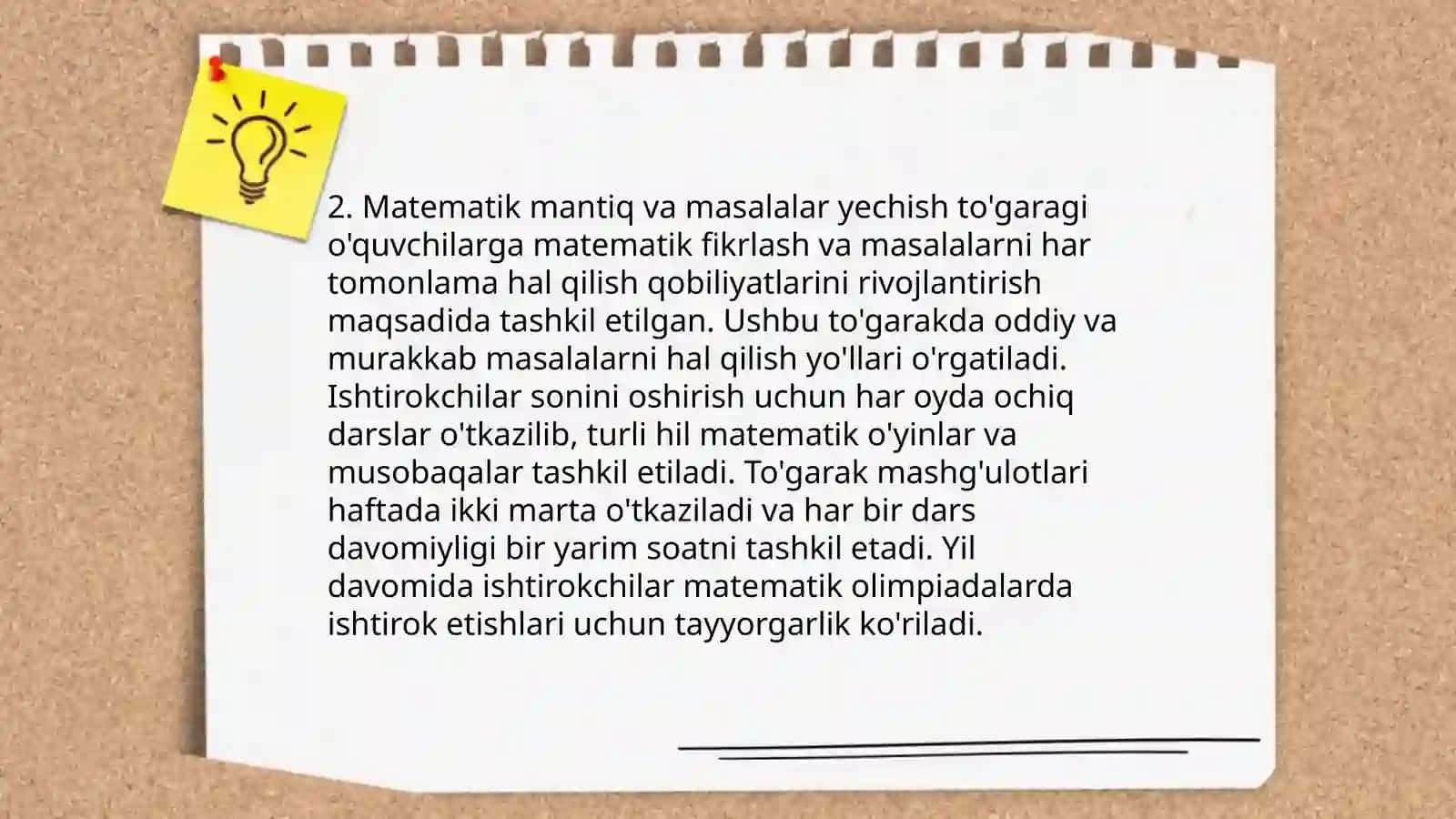 Matematikadan sinfdan tashqari va fakultativ mashgʻulotlar 4