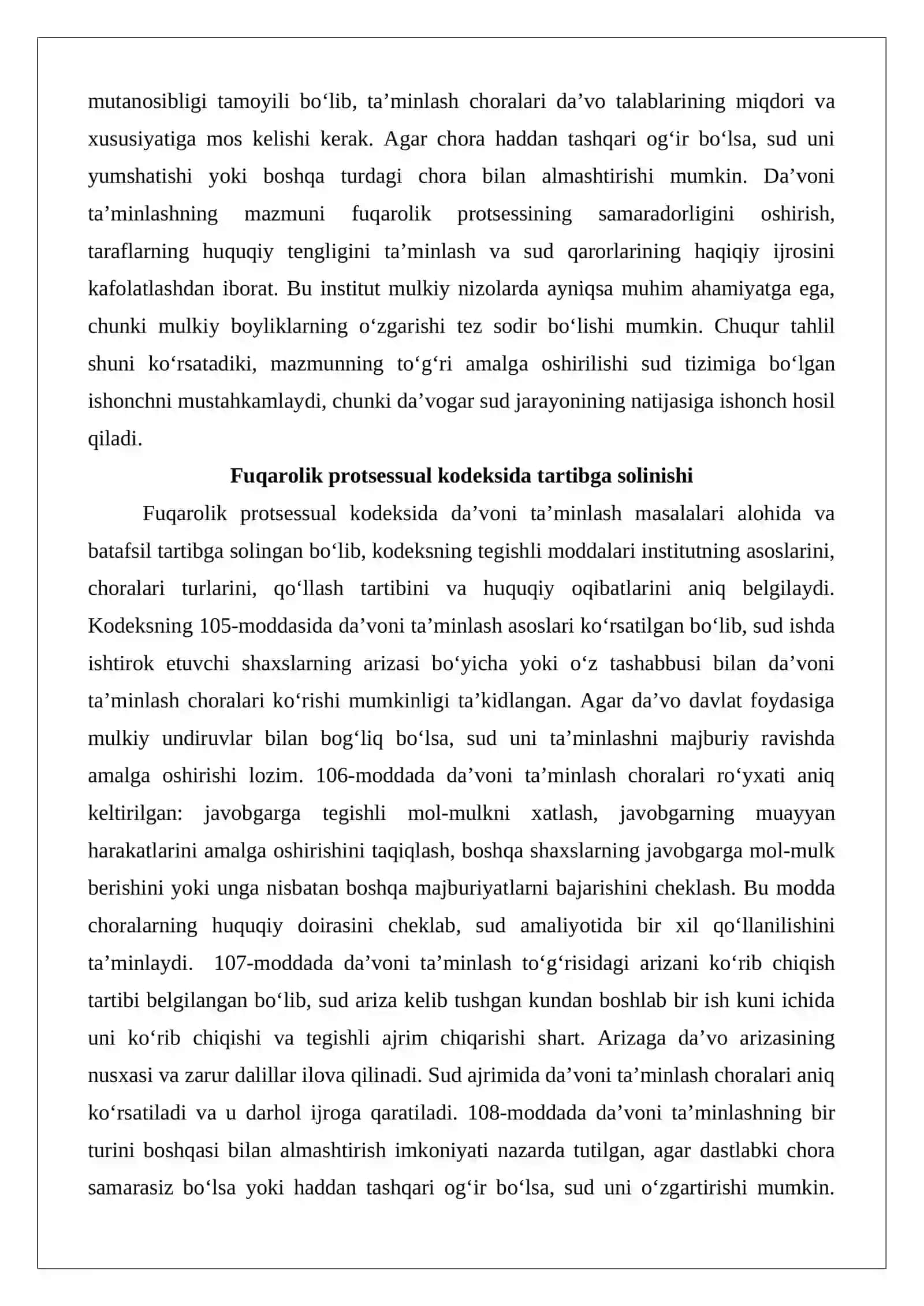 Da’voni ta’minlash tushunchasi va choralari 4