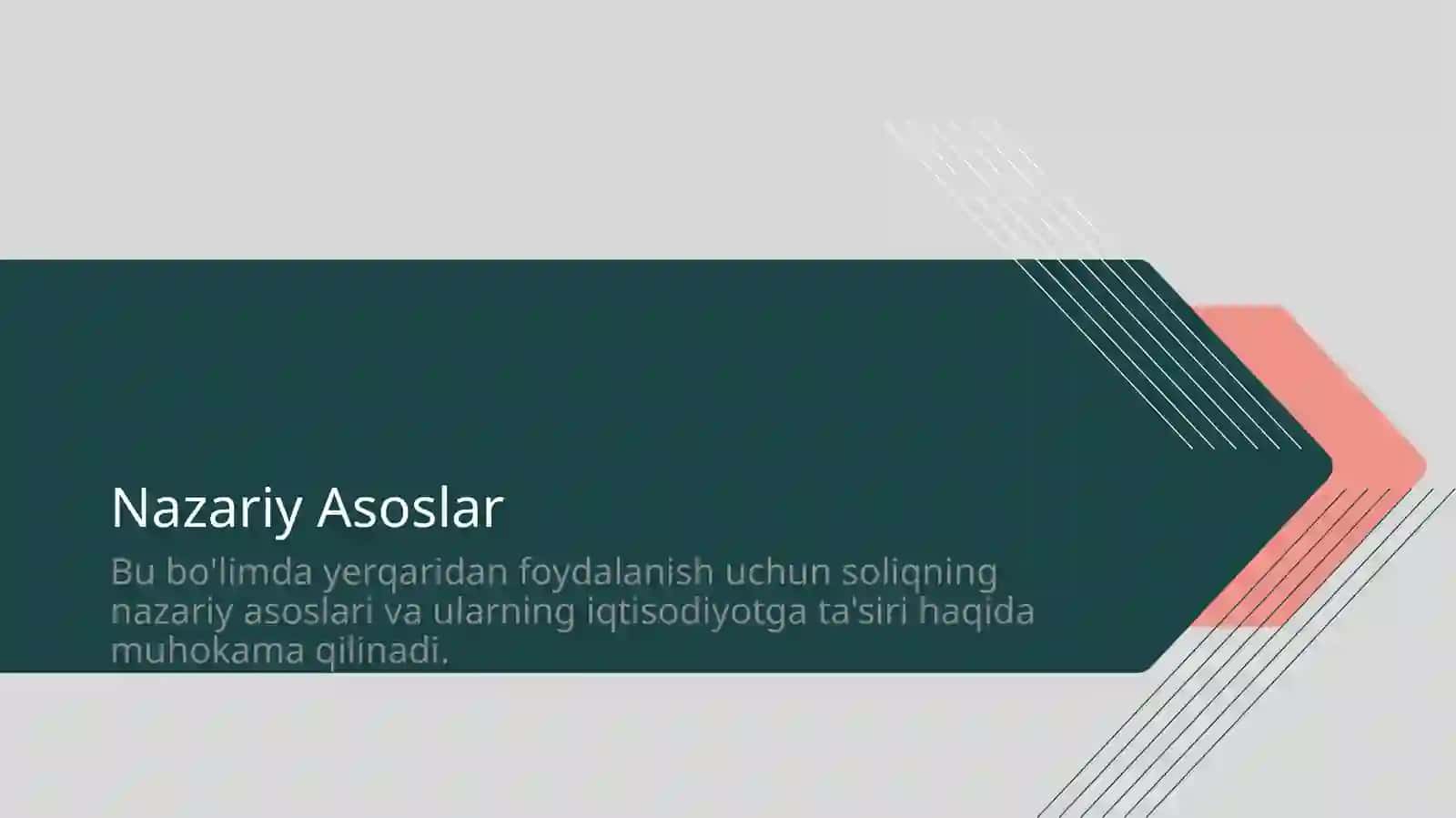 Yerqaridan foydalanish uchun Soliq 4