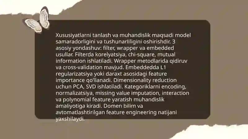 Ma'lumotlarni oldindan qayta ishlash va tozalash 4