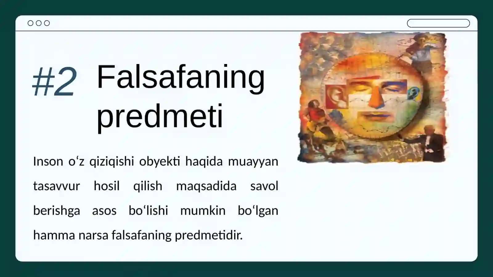 Falsafa faninining mohiyati va jamiyat taraqqiyotidagi roli 4
