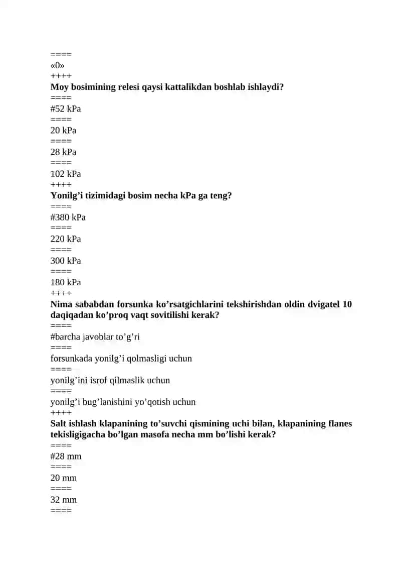 Кiritish quvuri (kollektor) dan qistirma orqali havo so’rilsa nima bo’ladi? 4
