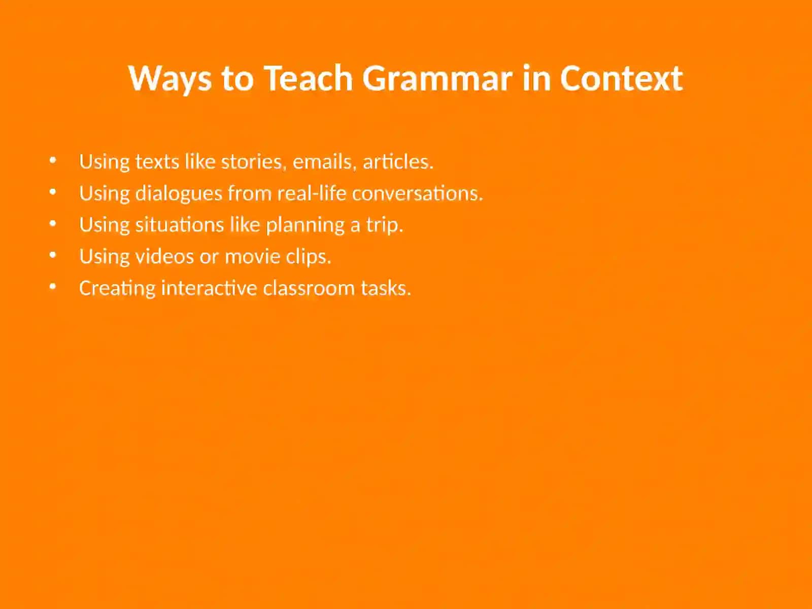 Teaching grammar in context 4