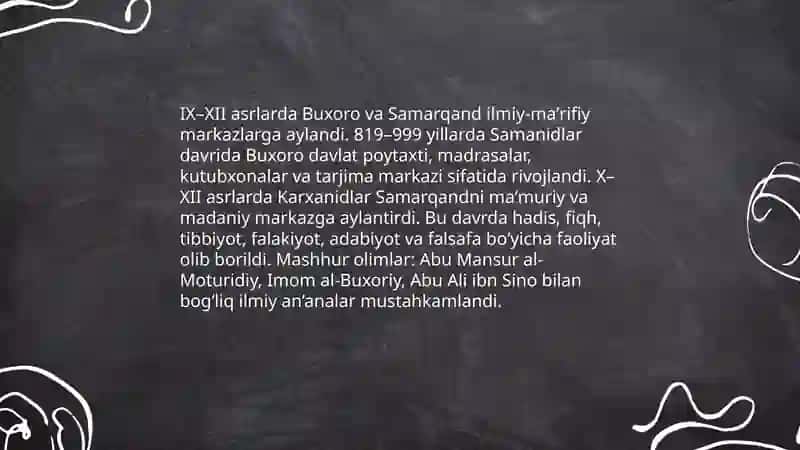 Usmonova Gulshanoyning tarix fanidan taqdimoti F106 guruh 4