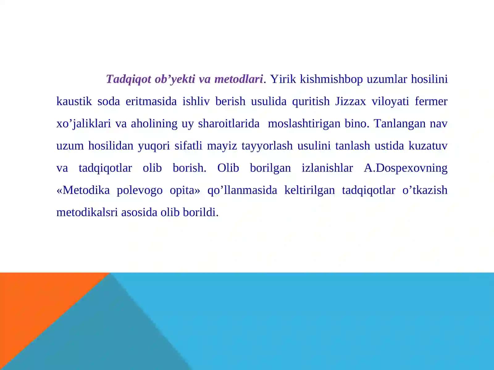 YIRIK KISHMISHBOB OQ UZUMLARNI KAUSTIK SODA ERITMASIDA ISHLOV BERIB QURITISHNI TASHKIL ETISH 4