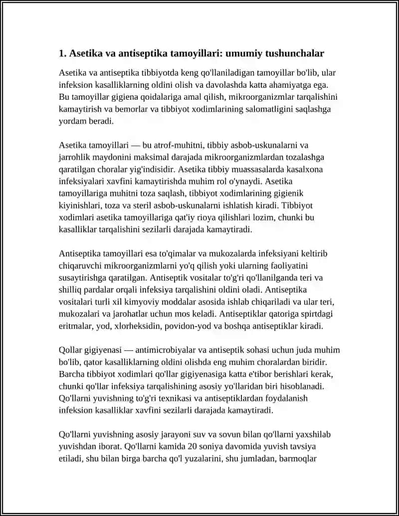 Asetika va antiseptika tamoyillari 4