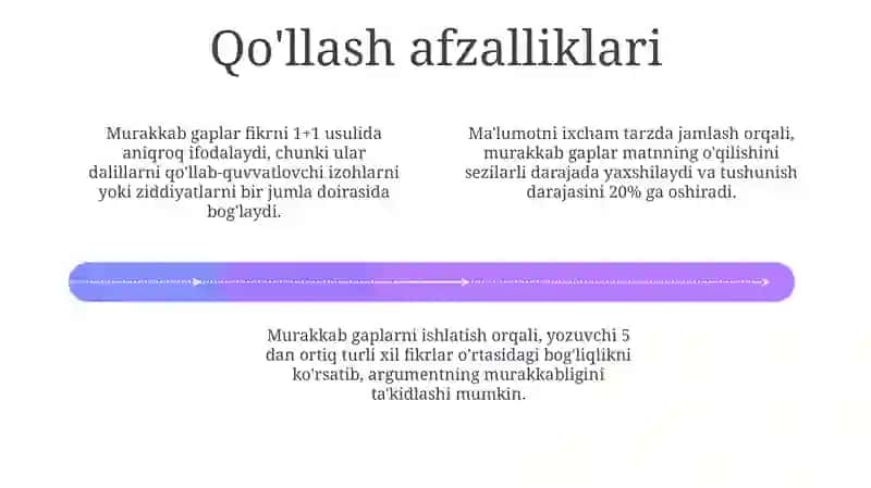 Murakkab Gaplarning Afzalliklari va Qo'llanilishi 4