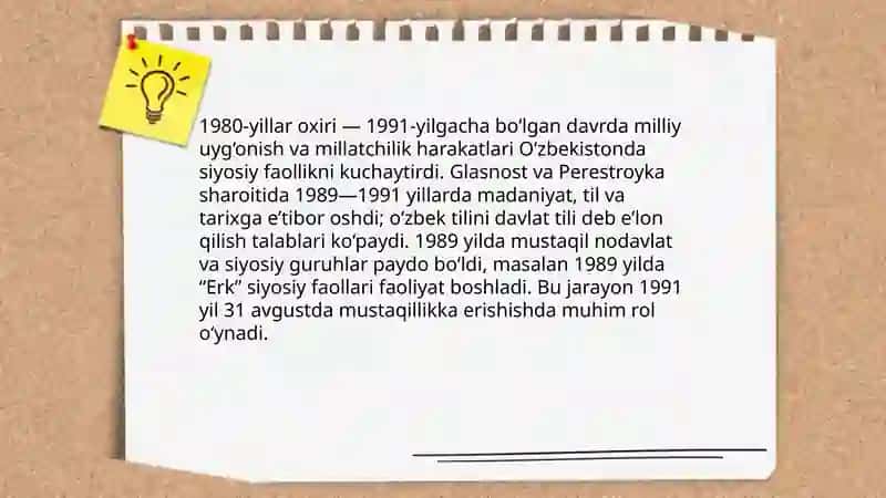 O'zbekistondagi ijtimoiy-siyosiy jarayonlar 4