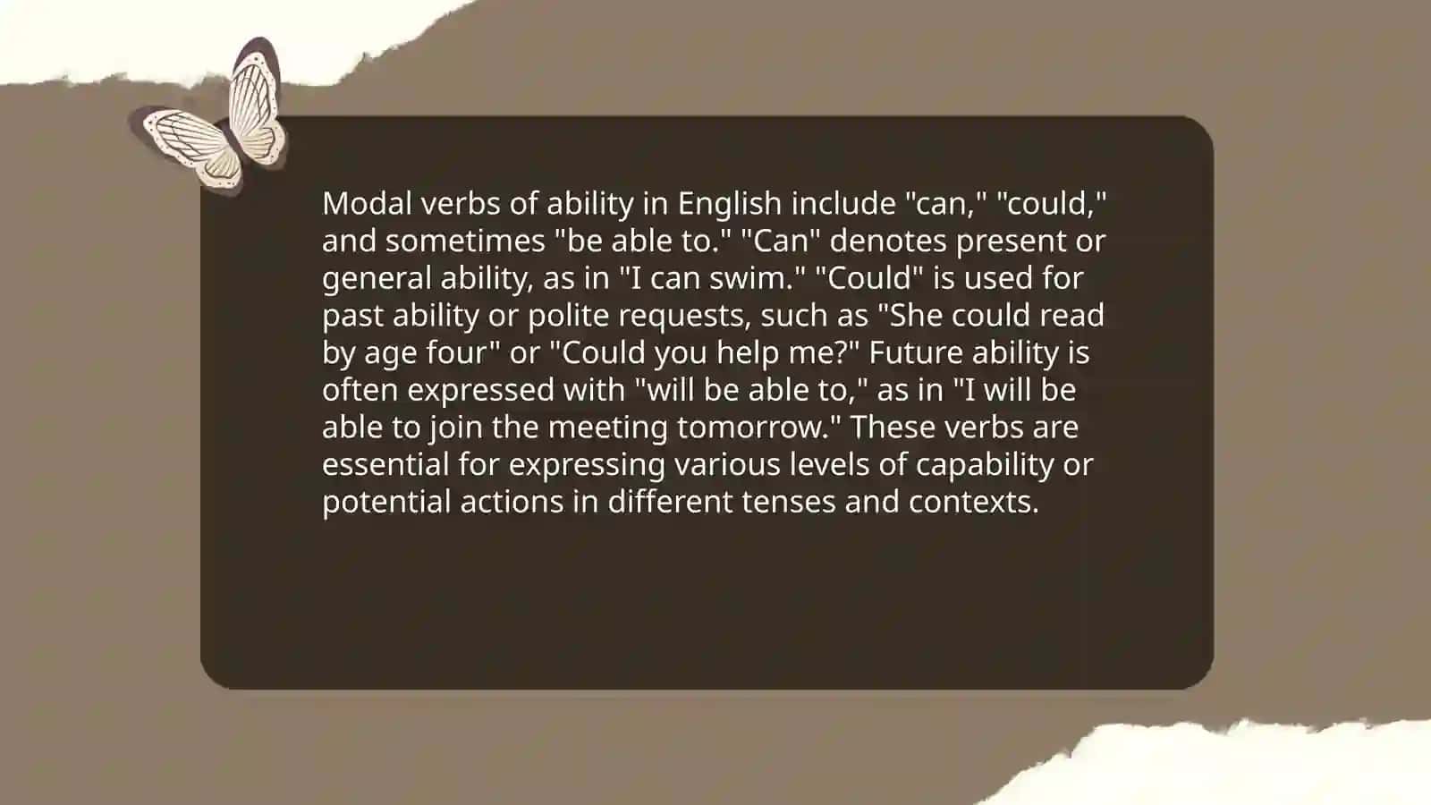 Modal verbs 4