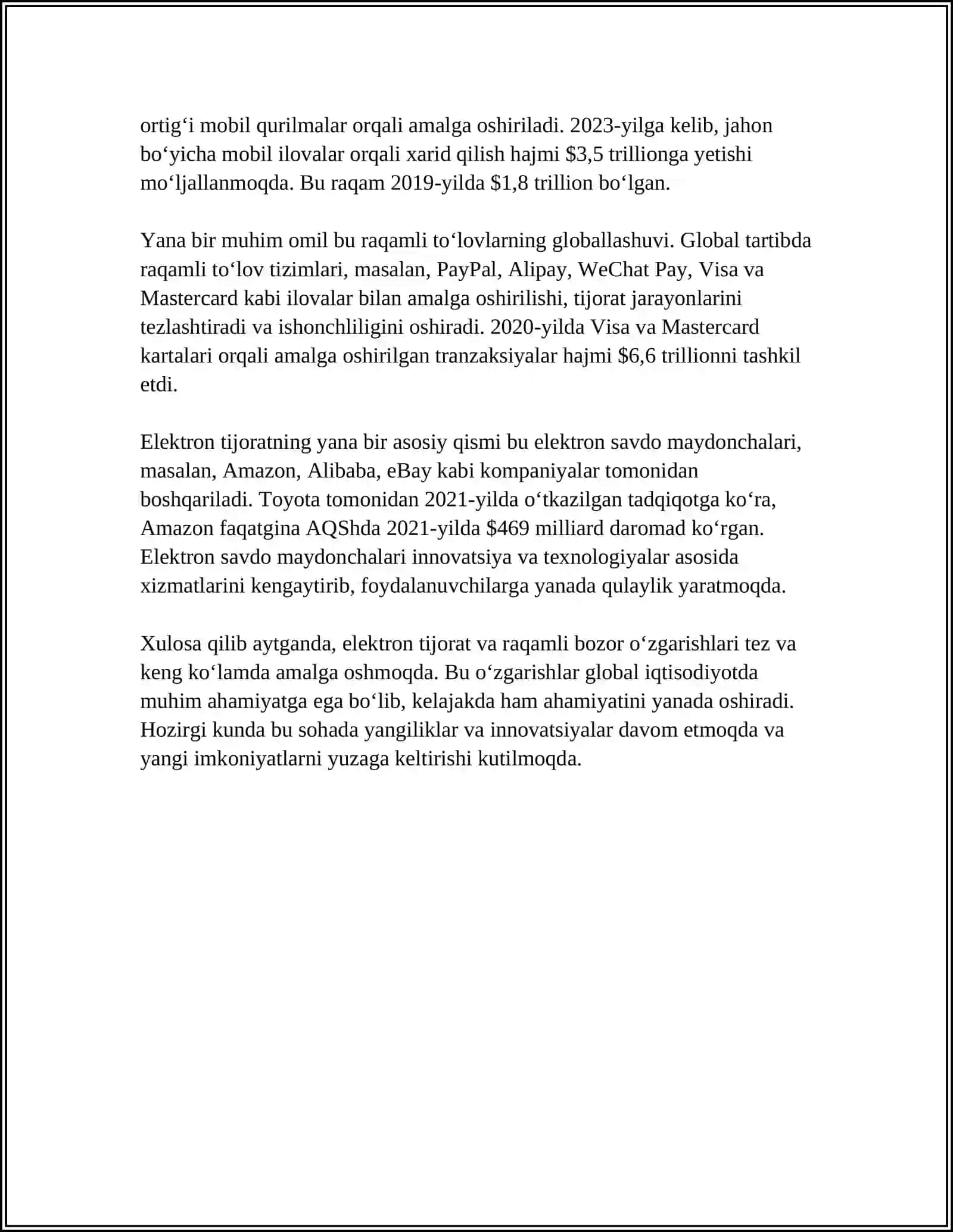 ELEKTRON TIJORAT VA INNOVATSIYA JARAYONLARI 4