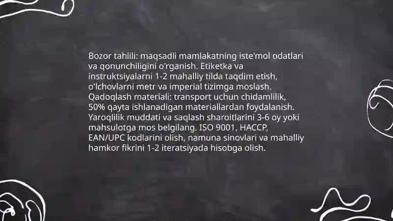 Eksportga yo'naltirilgan kichik biznesni rivojlantirish strategiyalari 4