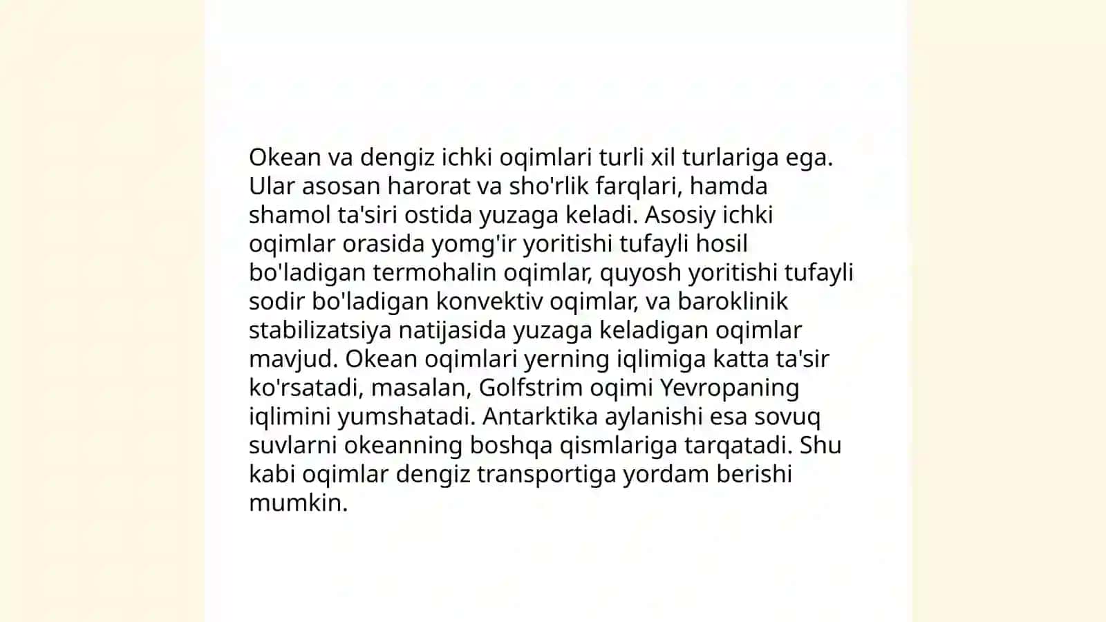 Okean va dengizlardagi ichki oqimlar energiyasi 4