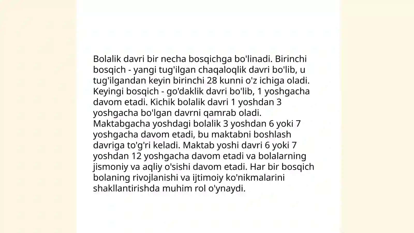 Yosh davrlari tasniflanishi, yosh inqirozlari haqida 4