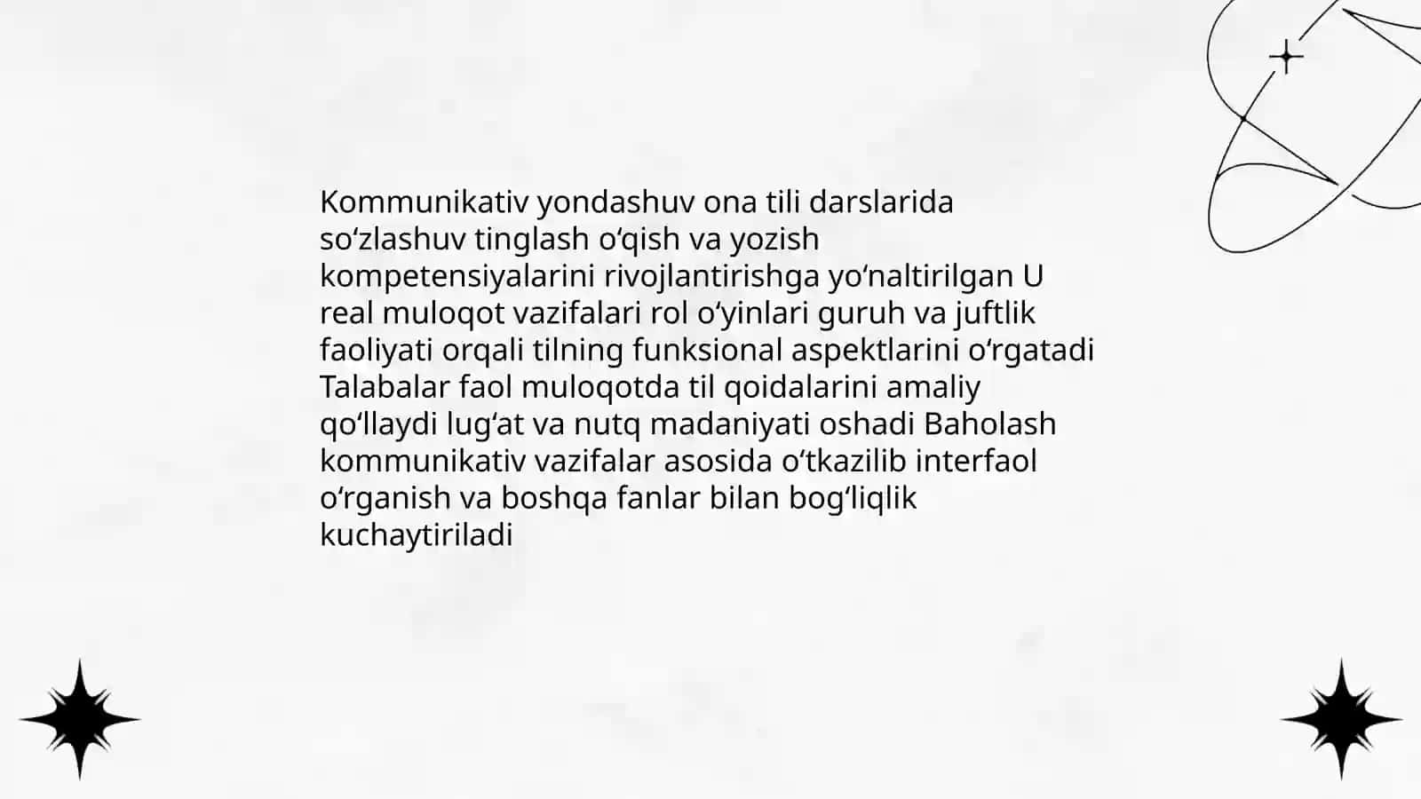 Ona tili va o'qish savodxonligini o'qitish tamoyillari 4