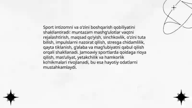 Shaxs shakllanishida jismoniy tarbiya va sportning ahamiyati 4