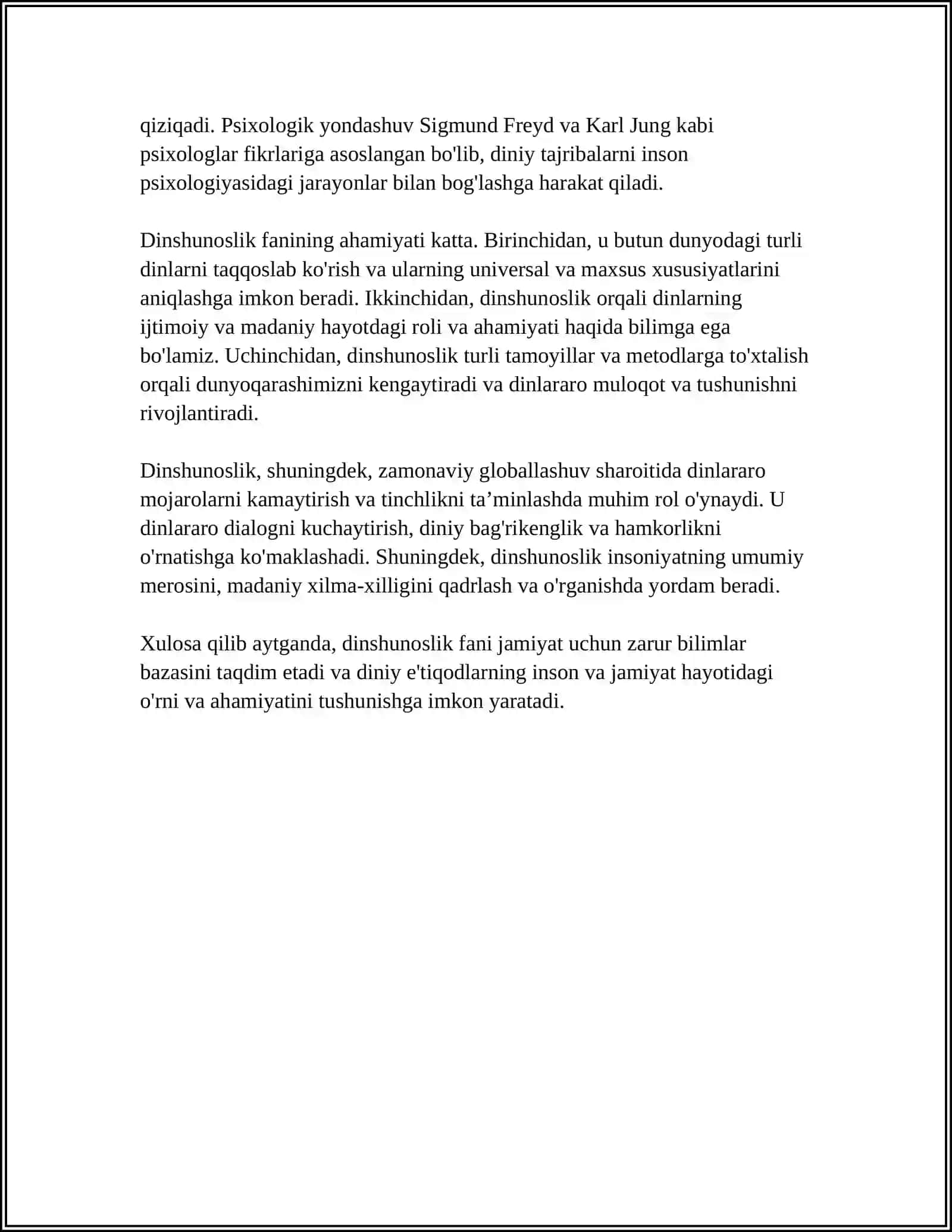 DINSHUNOSLIK FANIDAN REFERAT 4