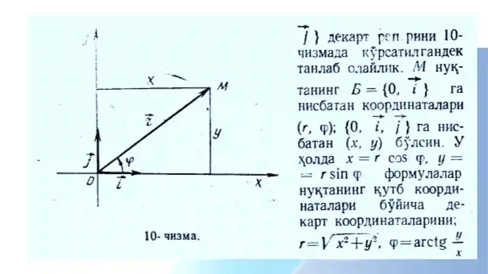 9-amaliy mashg’ulot: Qutb koordinatalar sistemasiga doir misollar yechish 4
