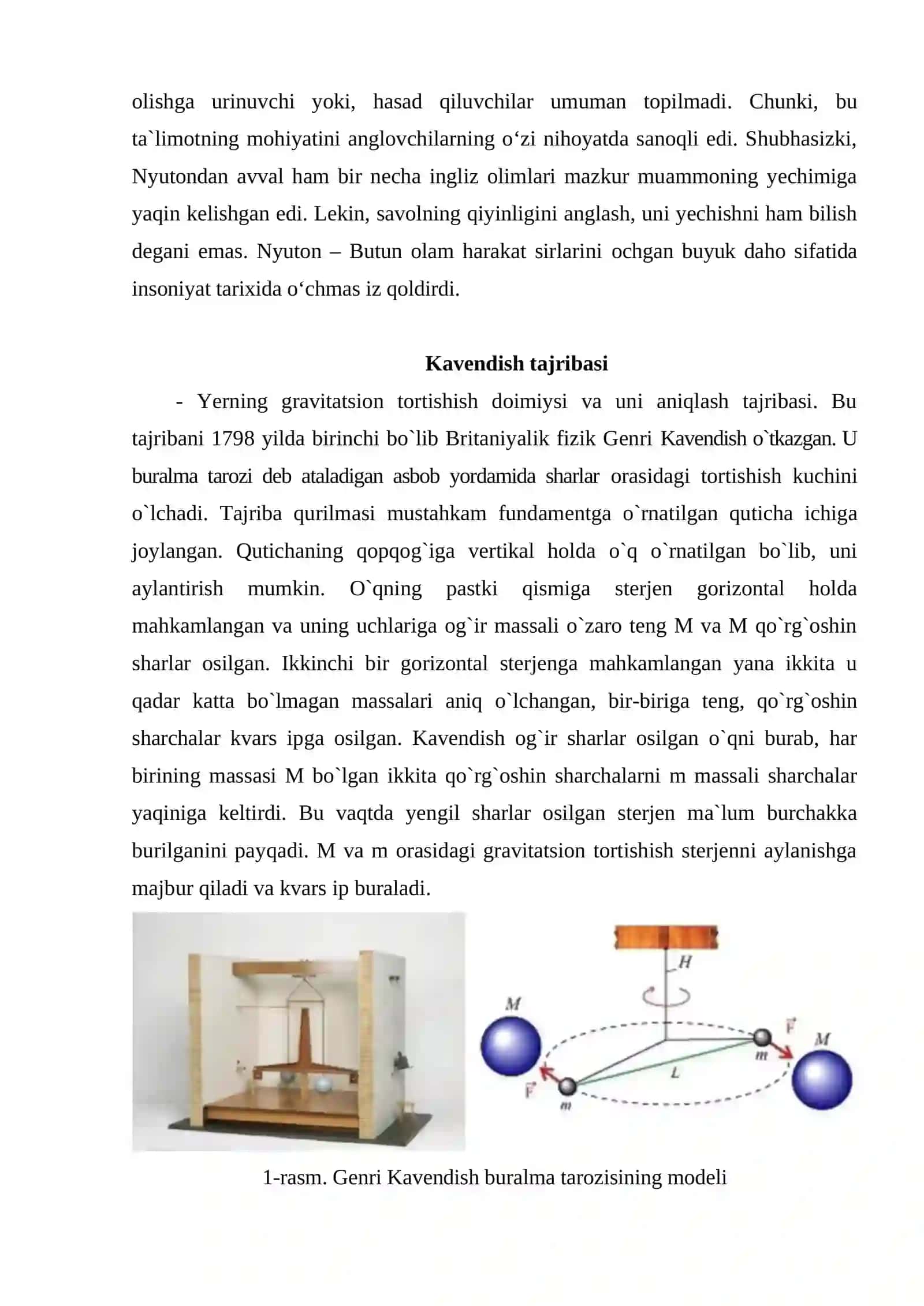 Gravitatsion doimiylikni aniqlash 4