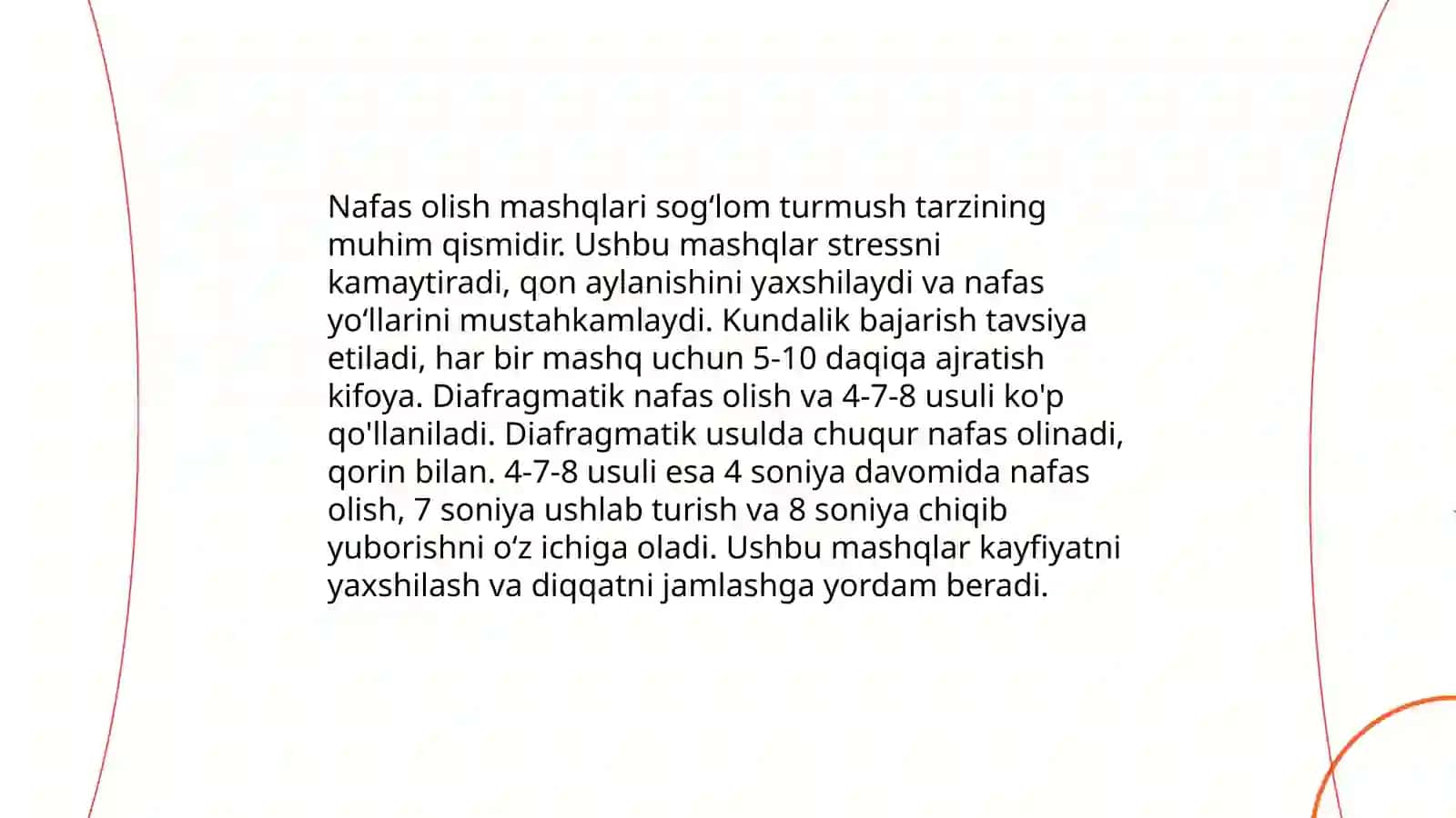 Stressni bartaraf etish usullari 4