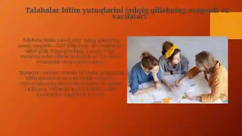 O‘quvchilarning o‘zlashtirishini tadqiq etish metodikasi 4