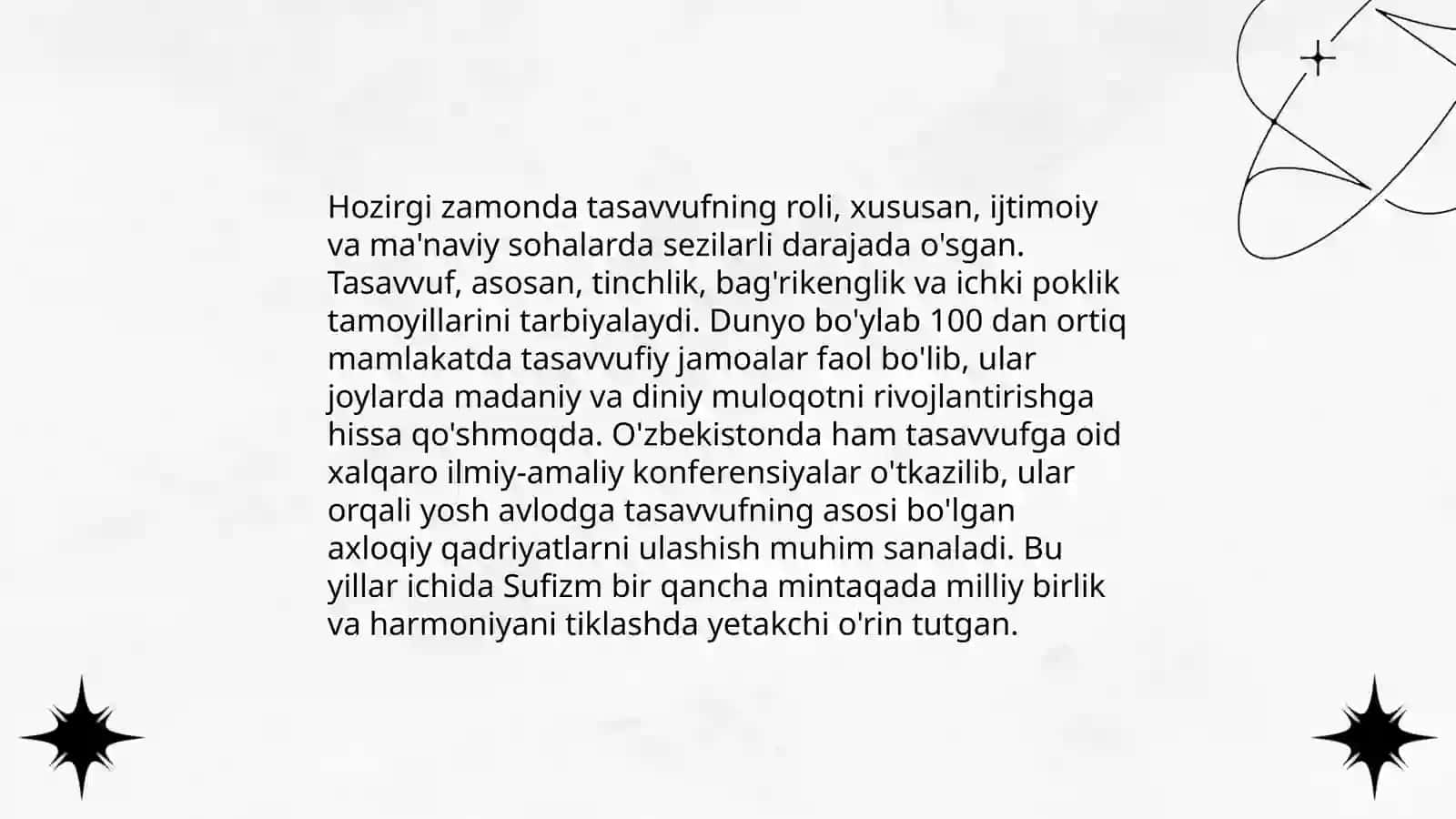 Tasavvuf va hozirgi zamon 4