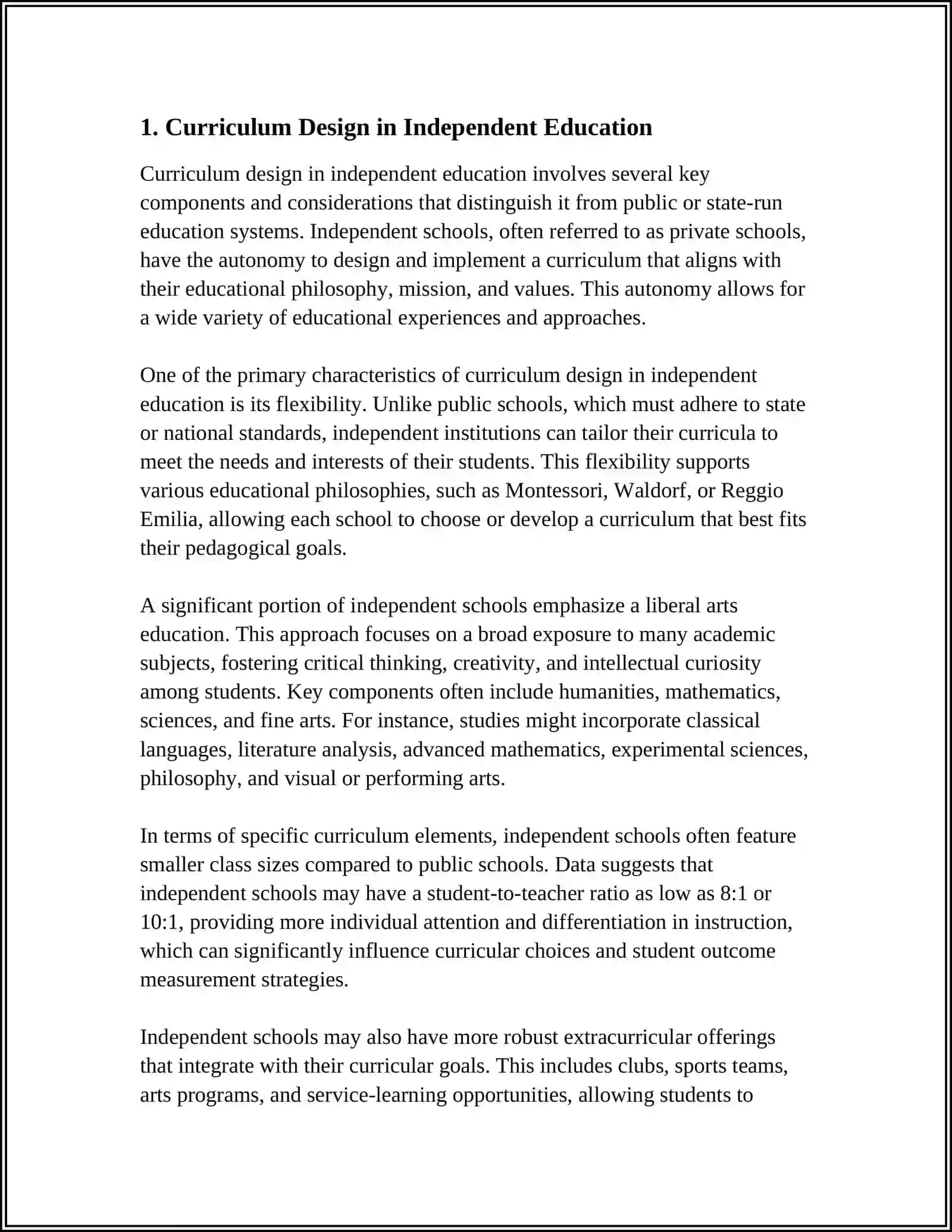 CHARACTERISTICS OF INDEPENDENT EDUCATION AT DIFFERENT STAGES (IN THE EXAMPLE OF ACADEMIC LYCEUMS AND VOCATIONAL LYCEUMS) 4