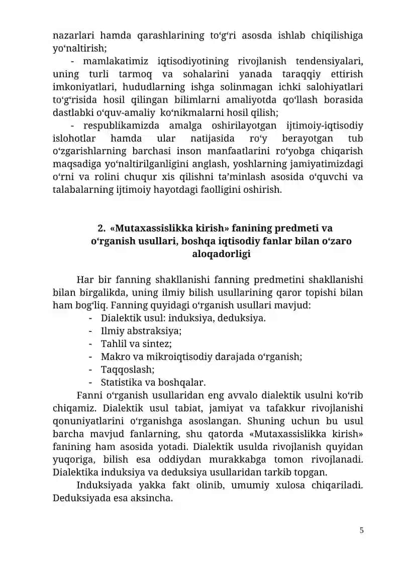 Mutaxassislikka kirish 4