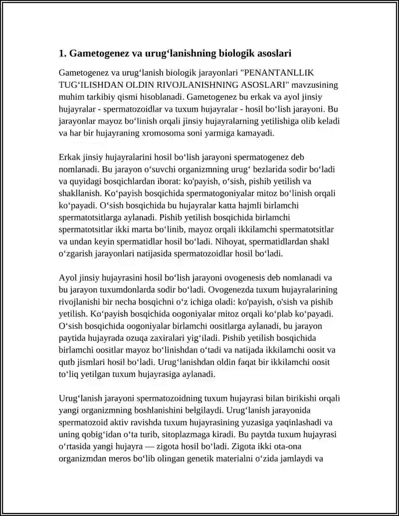 PENANTANLLIK TUGʻILISHDAN OLDIN RIVOJLANISHNING ASOSLARI 4