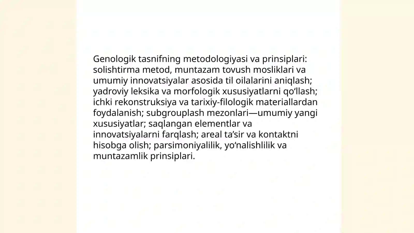 Tillarning genologik tasnifi 4