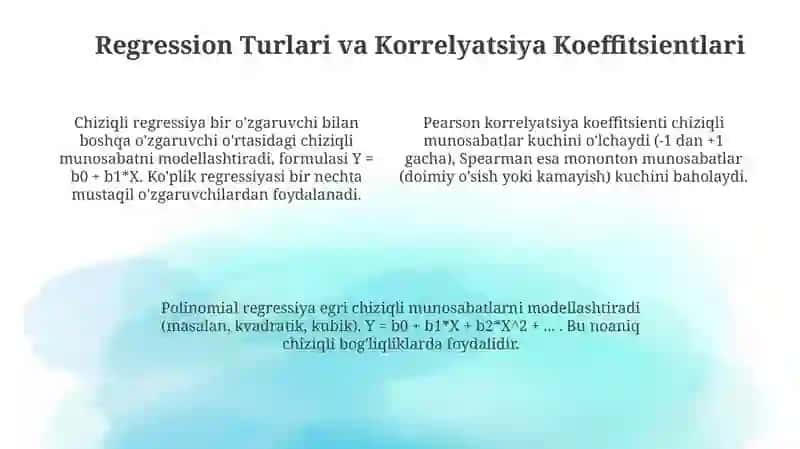 Regression va korrelyatsion tahlil 4