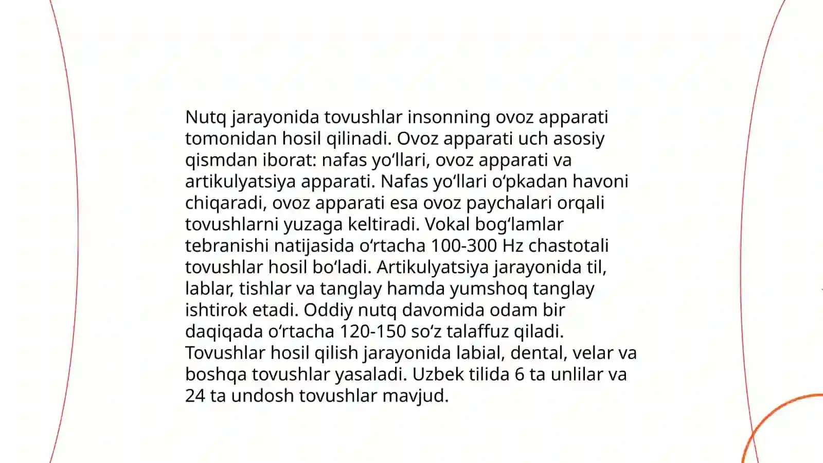Nutq jarayonida tovushlarning oʻzgarish xususiyatlari: pozitsion oʻzgarish 4