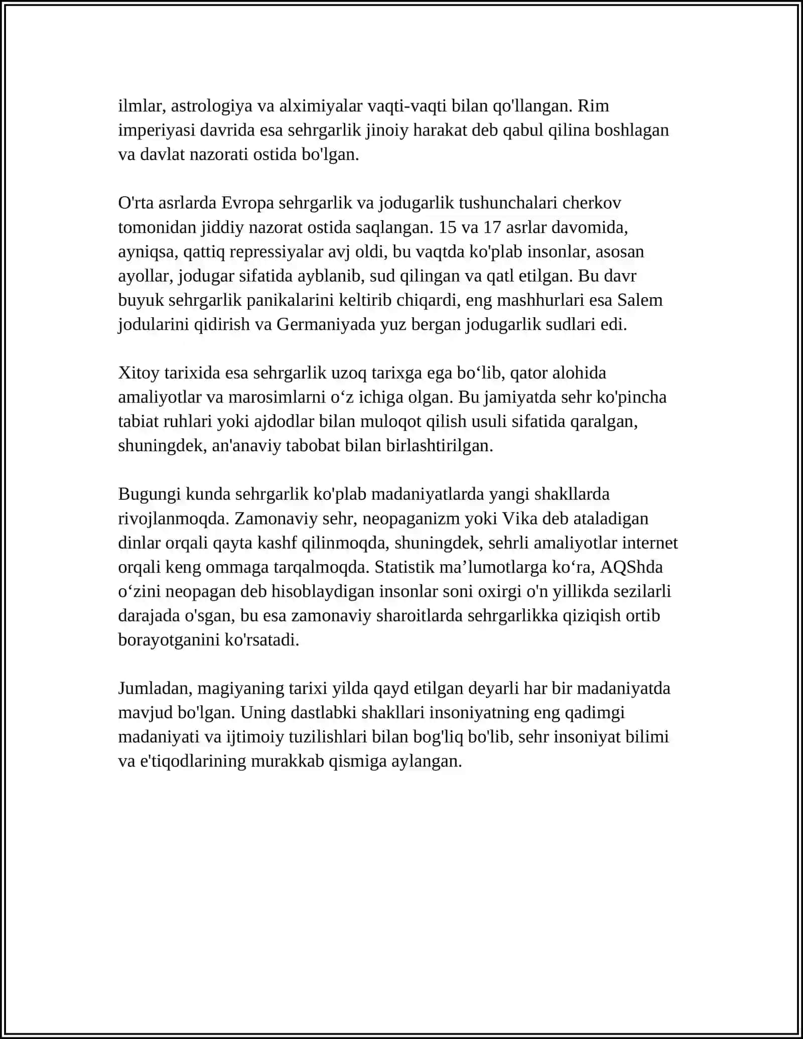 MAGIK HAQIDA MUSTAQIL ISH 4
