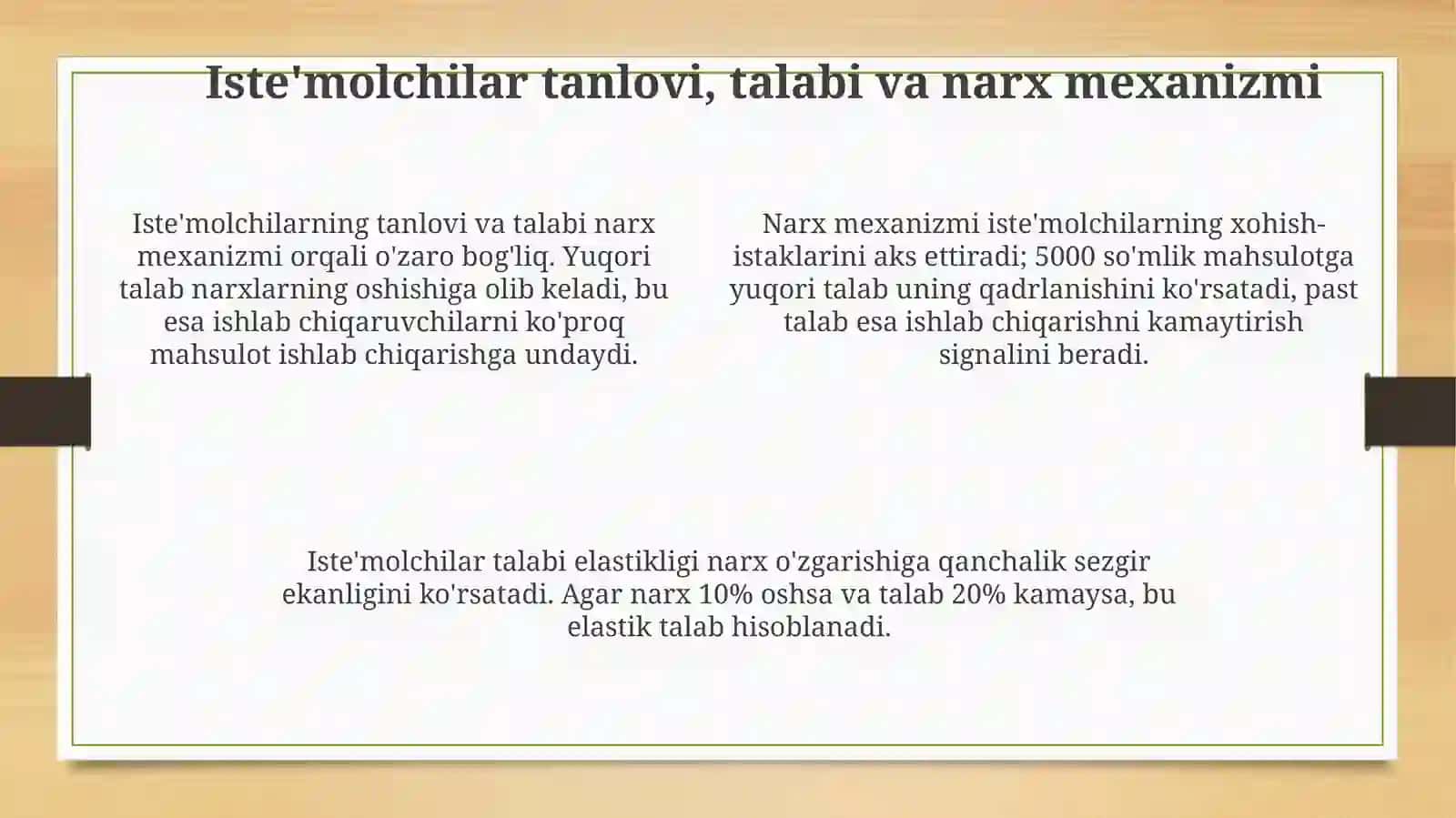 Bozor iqtisodiyoti sharoitida iste’molchisuvereniteti nima? 4