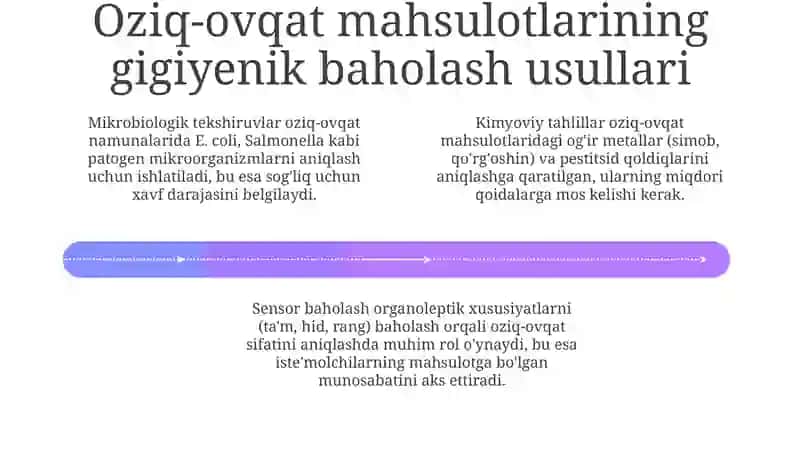Oziq-ovqat sifatining gigienik baholash 4