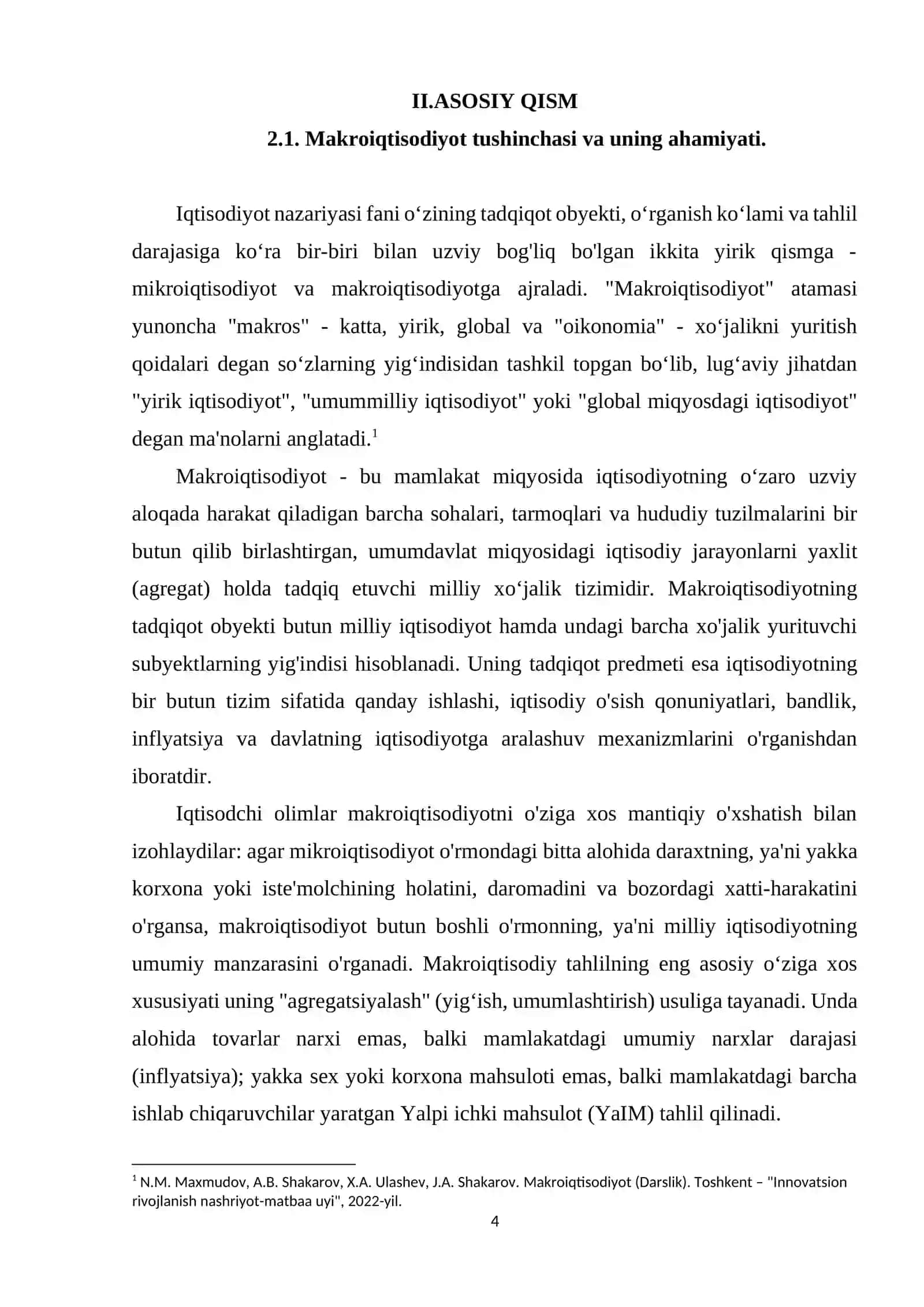 O‘zbekiston Respublikasi makroiqtisodiy ko‘rsatkichlar tahlili 4
