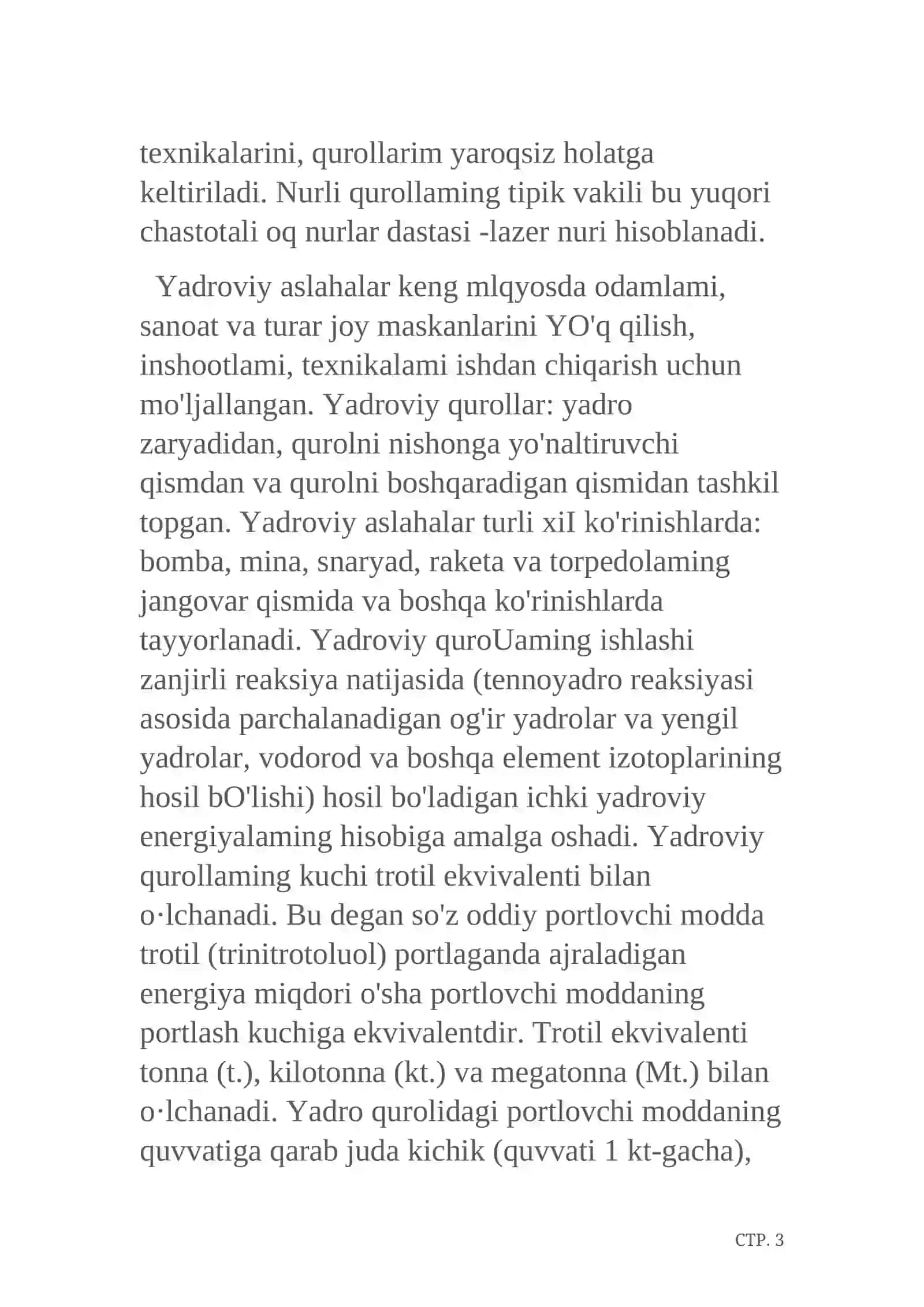 Kimyoviy, biologik qurollar va ularning talofatlari 4