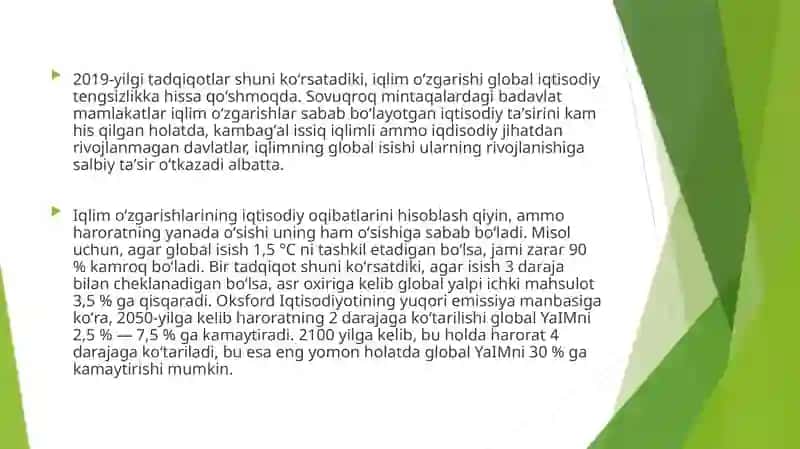 Iqlim o‘zgarishining barqarori iqtisodiy o‘sishg‘a ta‘siri 4