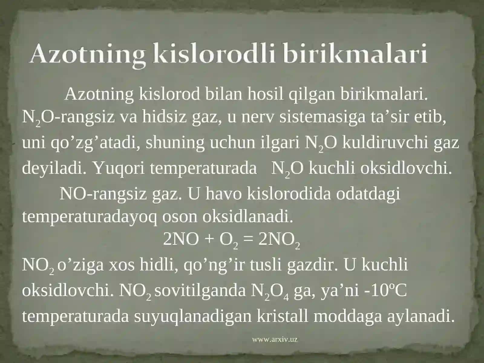 Azotning vodorodli birikmalari 4