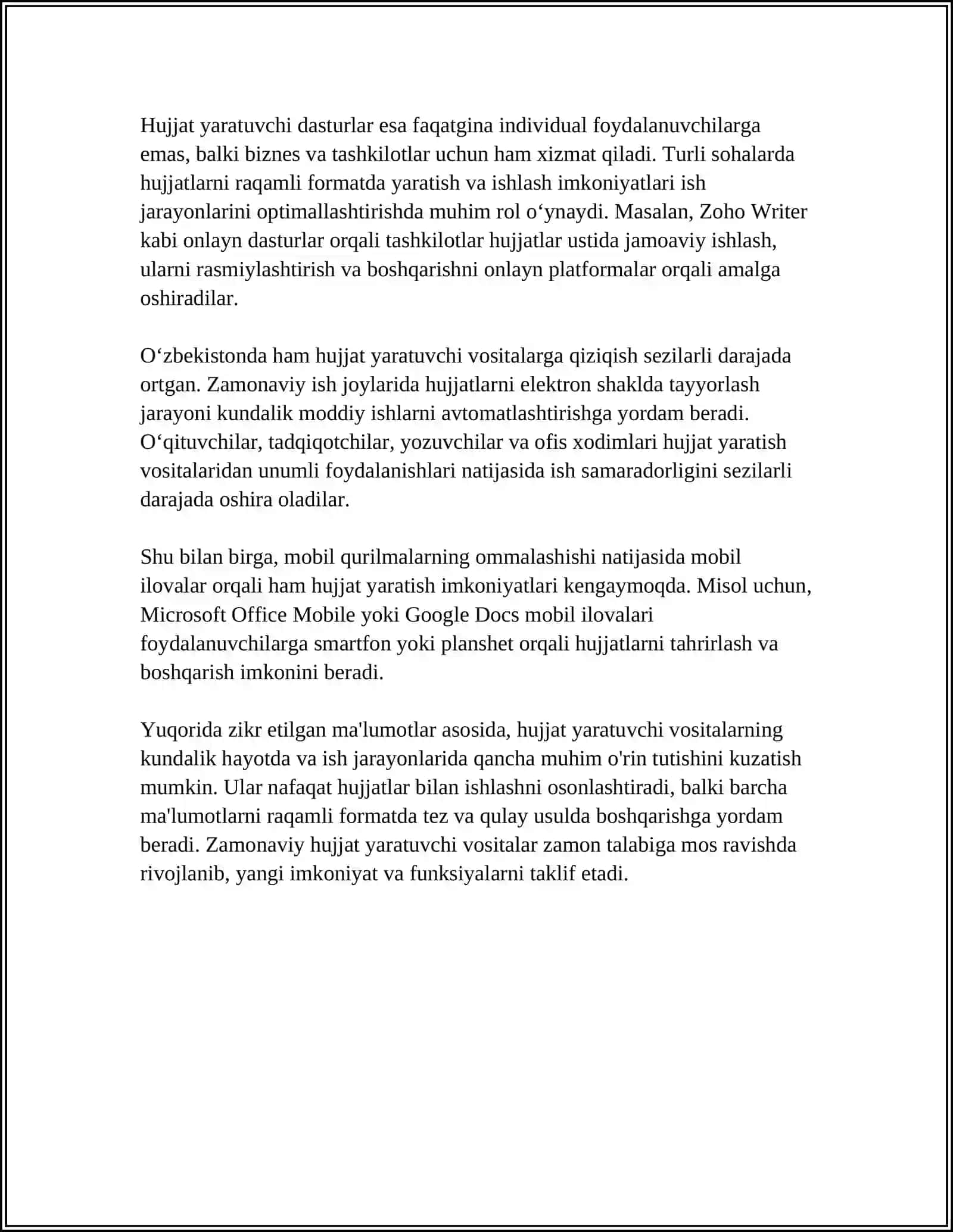 MS WORD AVLODLARI 4